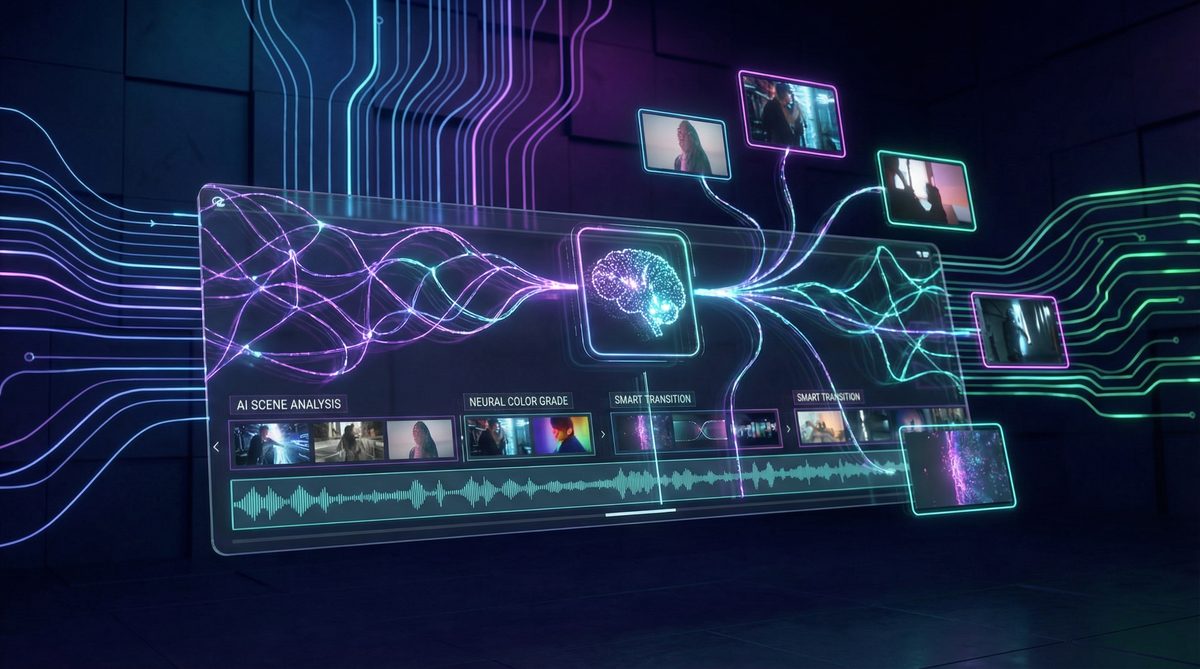 午夜大片 AI视频剪辑技术展示